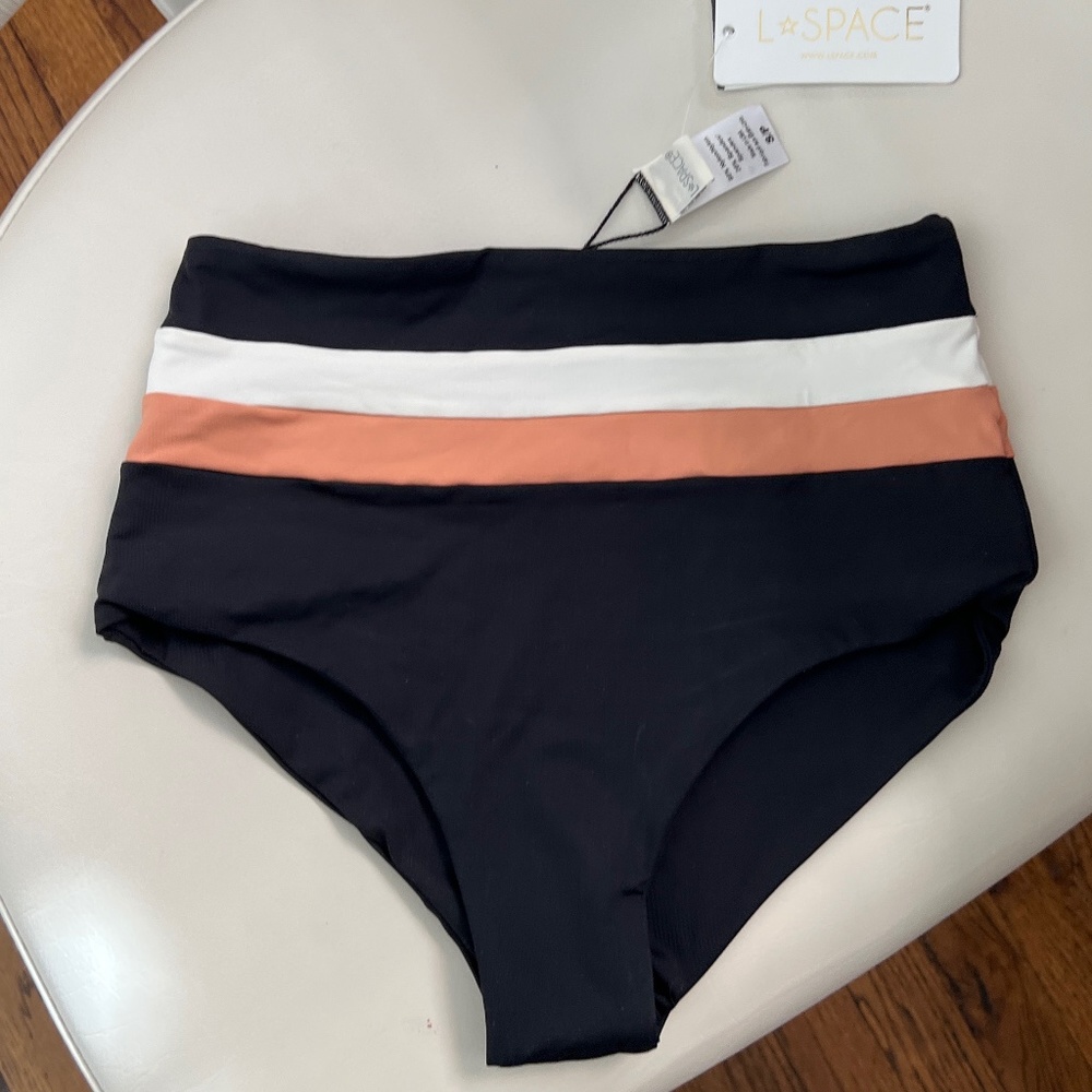 NWT L*space Portia Stripe bikini bottom